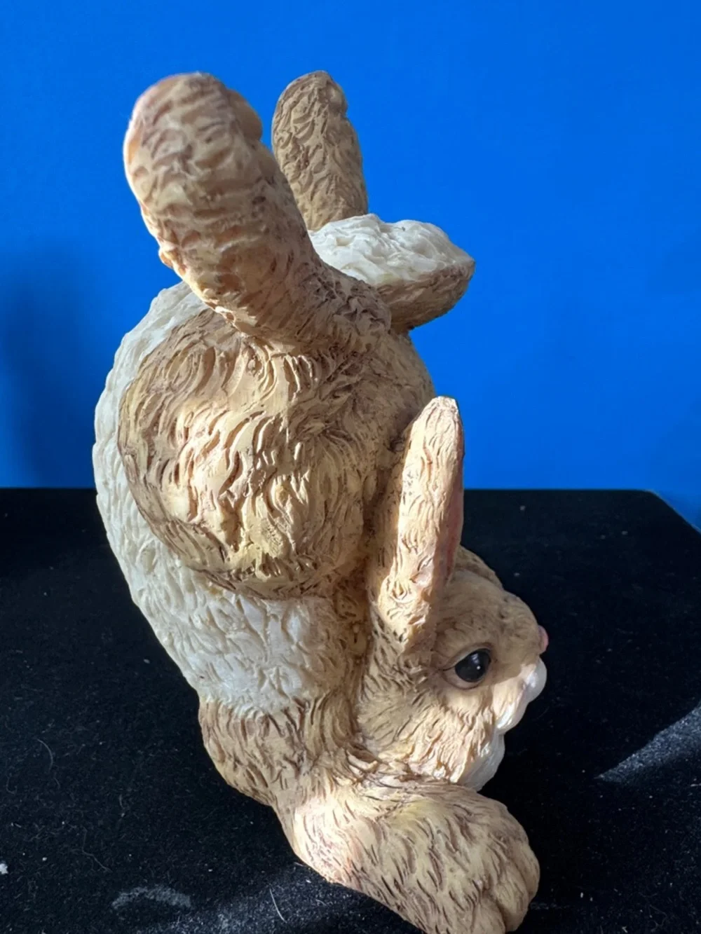 Adorable whimsical Tan Bunny Figurine